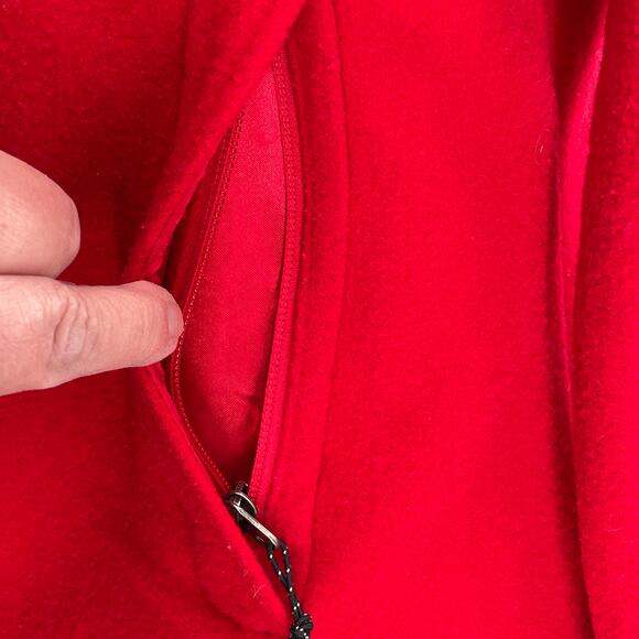 Vintage Woolrich Red Wool Double Breasted Outdoor Winter Classic Pea Coat M - Picture 7 of 12